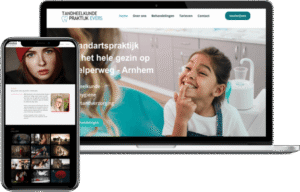 voorbeeld website op laptop en smartphone
